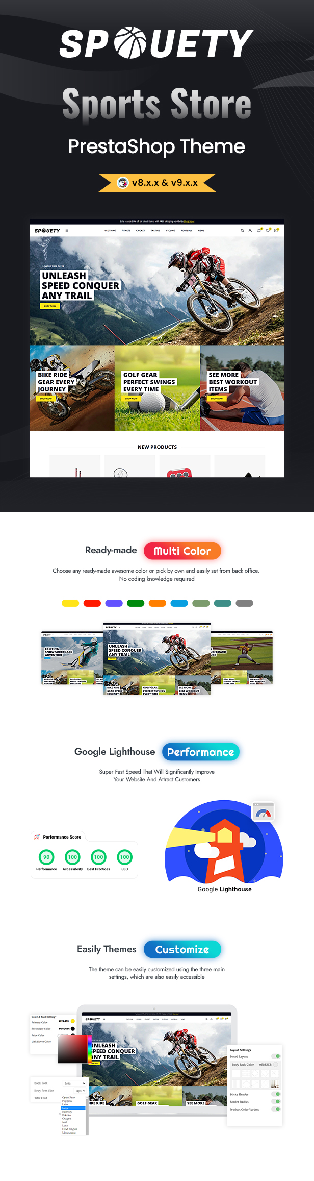 Spouety - Sports Club Gaming & Fitness Gym Prestashop Theme