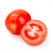 tomato and tomato slices with seeds