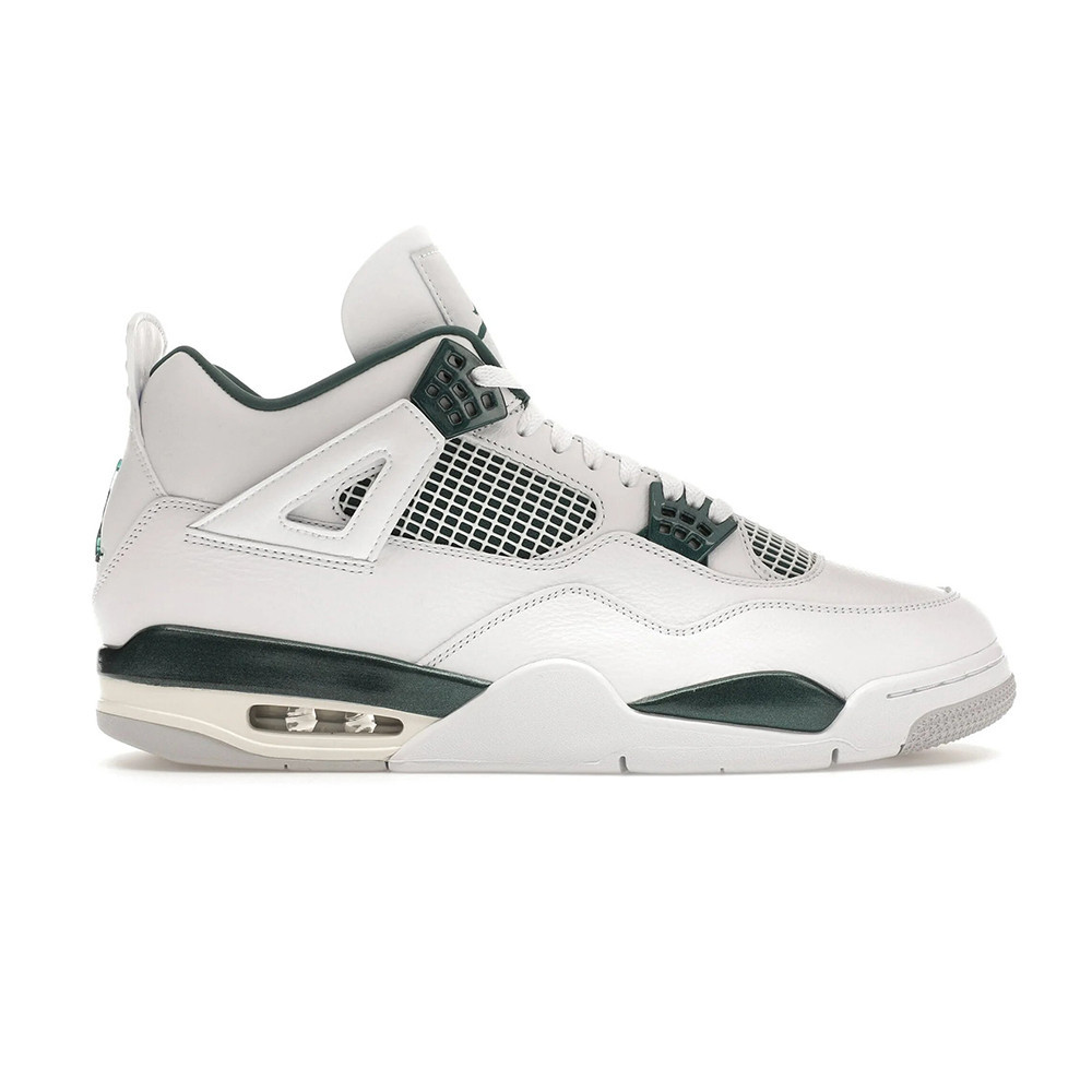 jordan hombres 4 retro blanco/verde oxidado