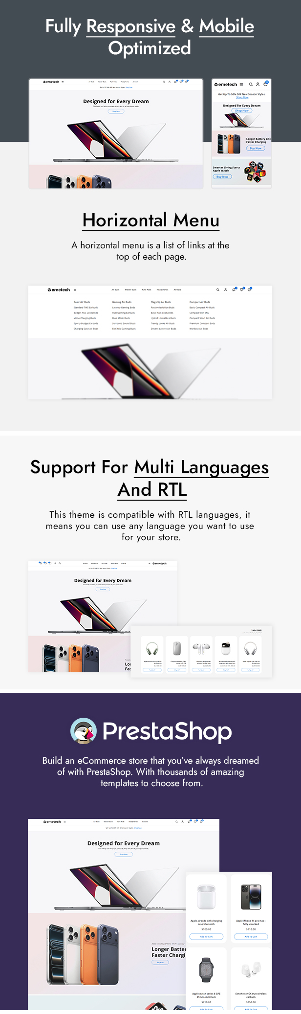 emetech - Electronics & Mobile Shop Prestashop Theme