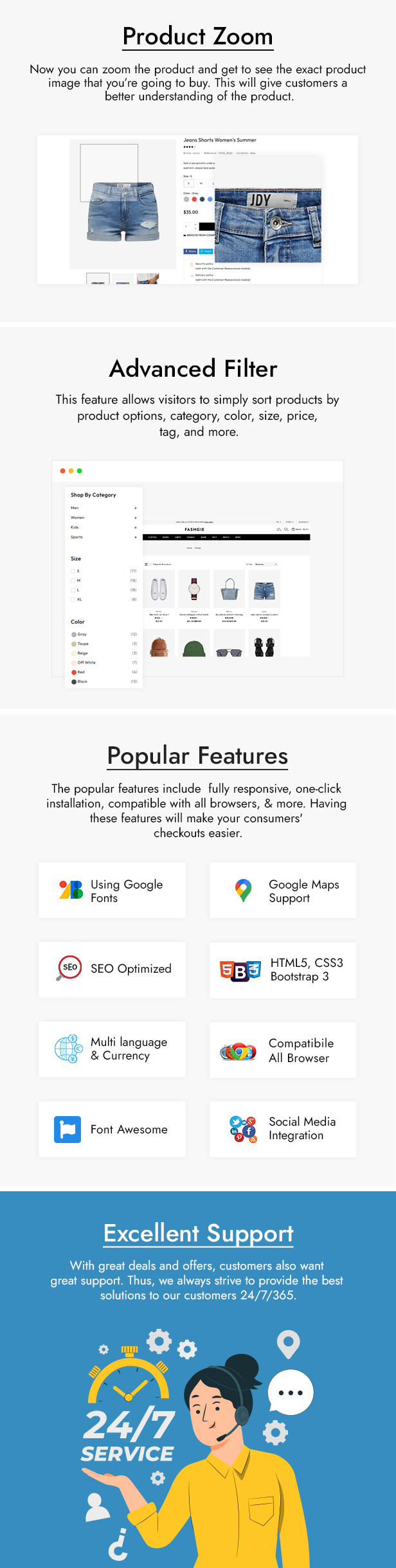 Fashgie - Fashion & Clothing Store Prestashop Theme