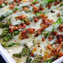 cut and refrigerated green asparagus