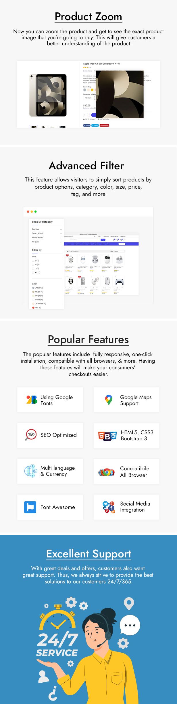 Evoecart - All In One Multipurpose Prestashop theme