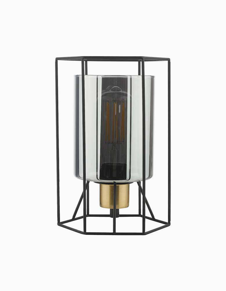 tatum table lamp matt black