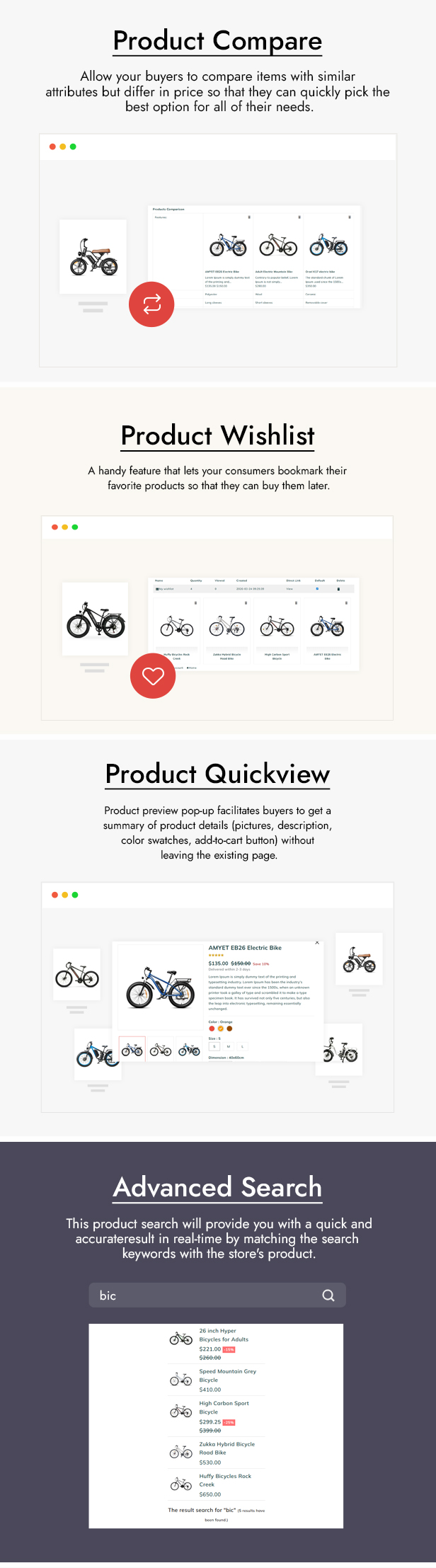 Bikacer - Bicycle Shop and Bike Parts Prestashop Theme