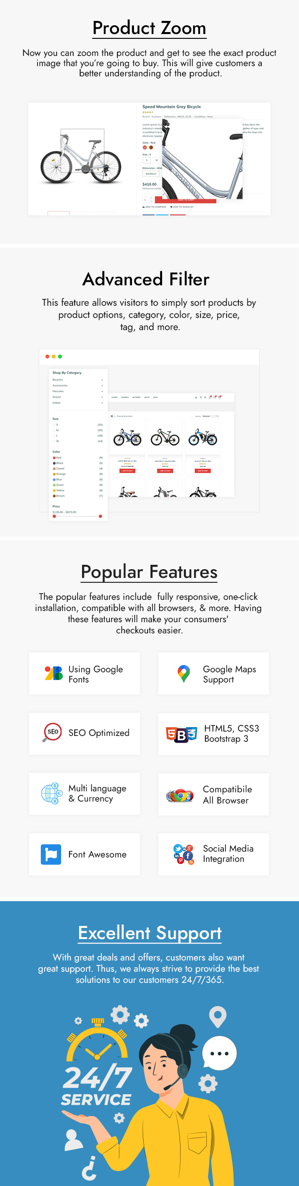 Bikacer - Bicycle Shop and Bike Parts Prestashop Theme