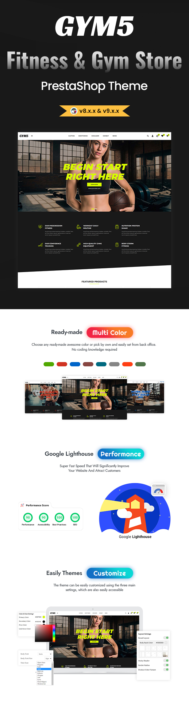 GYM5 - Gym and Fitness Store PrestaShop Theme