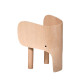 Modern Scandinavian Wooden Accent Stool with Unique Curved Design