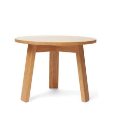 Modern Scandinavian Wooden Accent Stool with Unique Curved Design