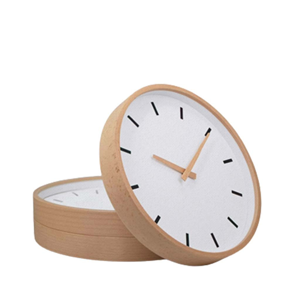 Lemnos Basin Line Analog Wood Wall Clock