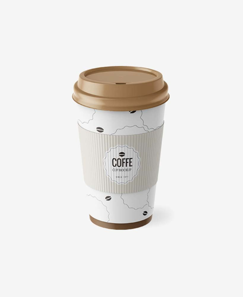 glossy plastic coffee cup