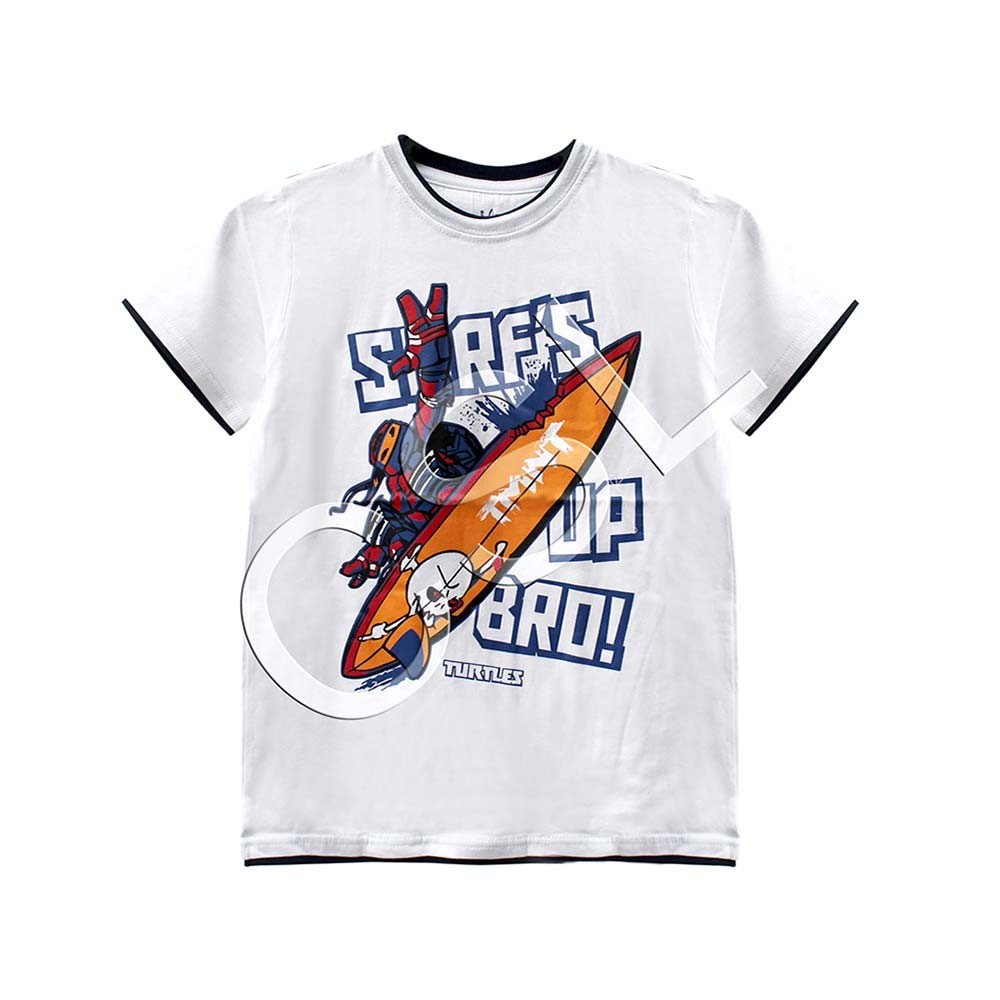 boys graphic print cotton blend t shirt
