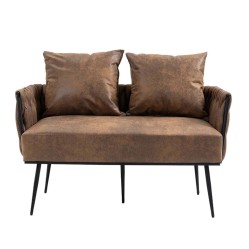 coolmore velvet accent sofa with metal frame – modern