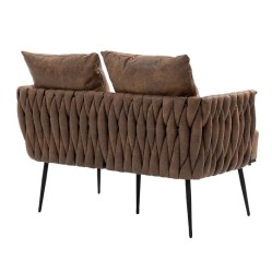 coolmore velvet accent sofa with metal frame – modern