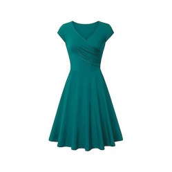 summer women dresses v-neck bodycon casual dress