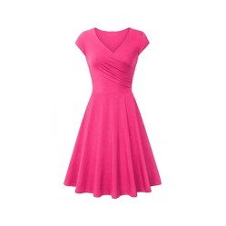 summer women dresses v-neck bodycon casual dress